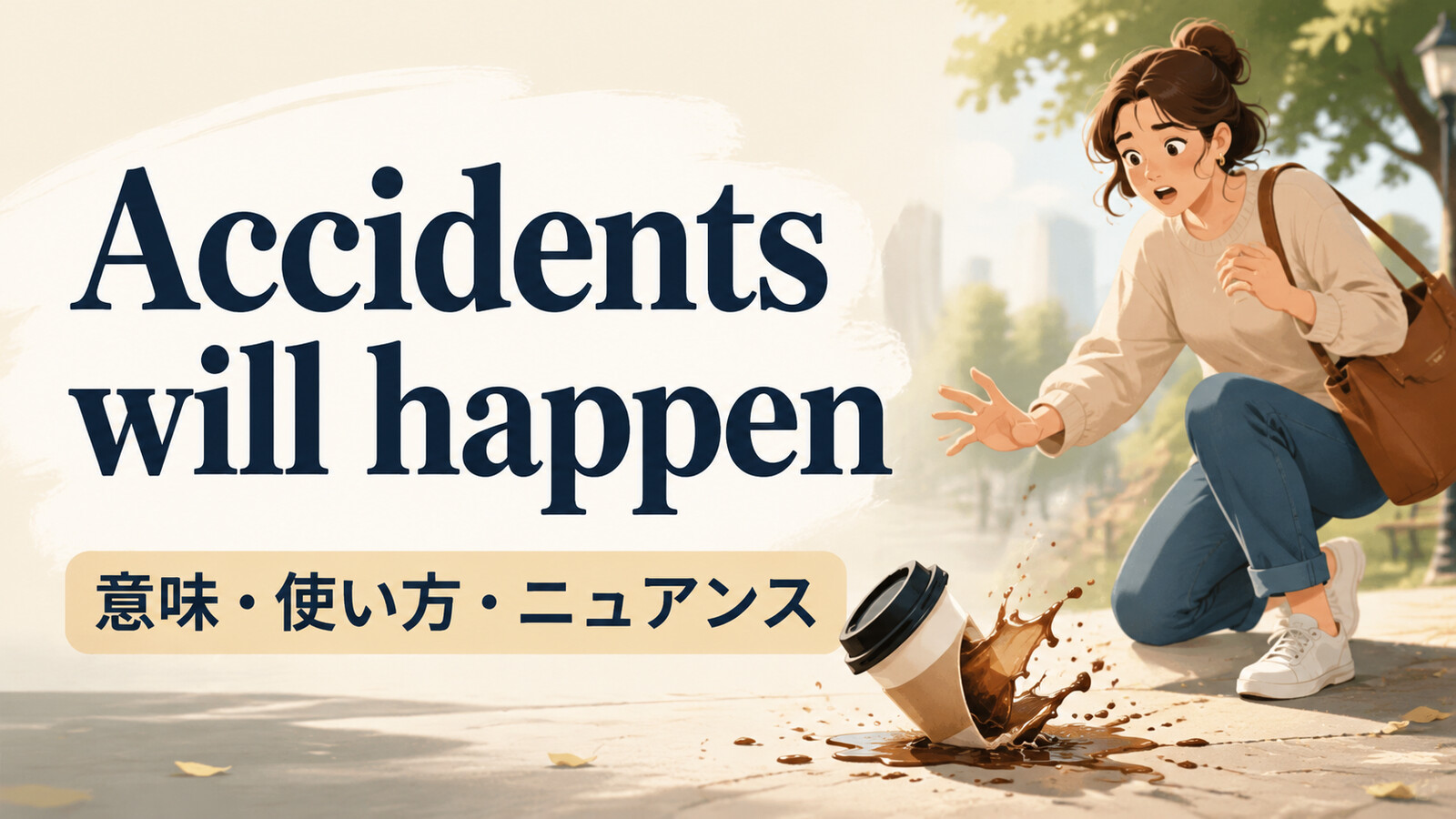 Accidents will happenの意味・使い方｜ニュアンスと例文、似た表現との違い