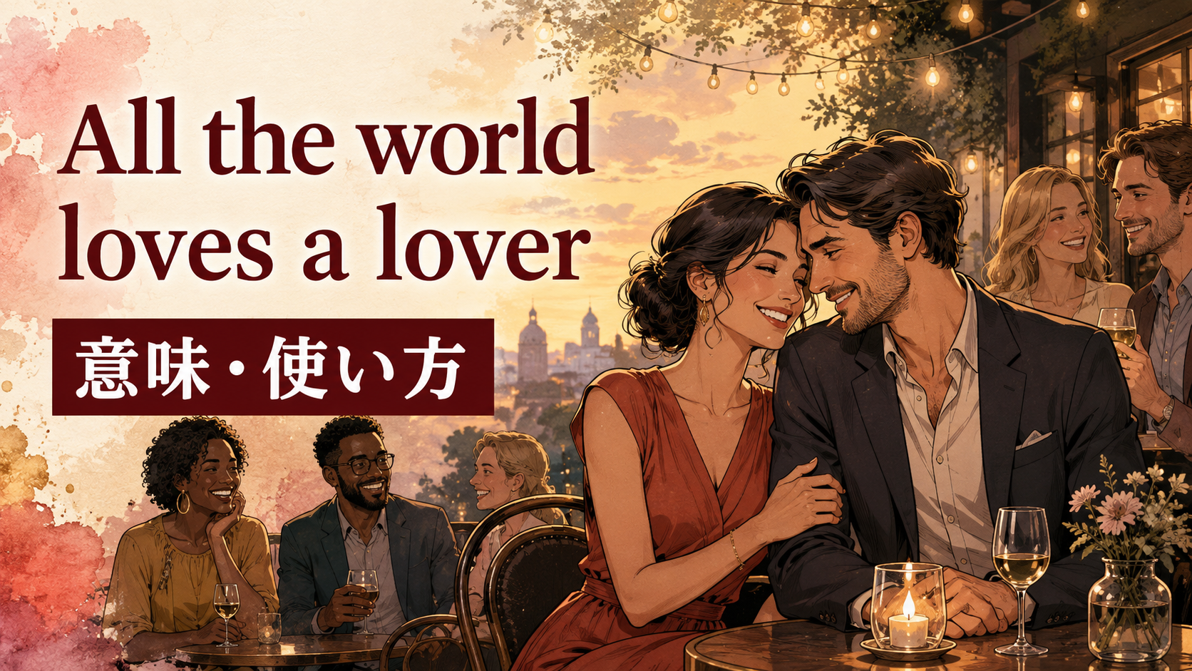 All the world loves a loverの意味は？使い方・ニュアンスと例文を解説