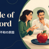 apple of discordの意味と使い方を解説するアイキャッチ画像