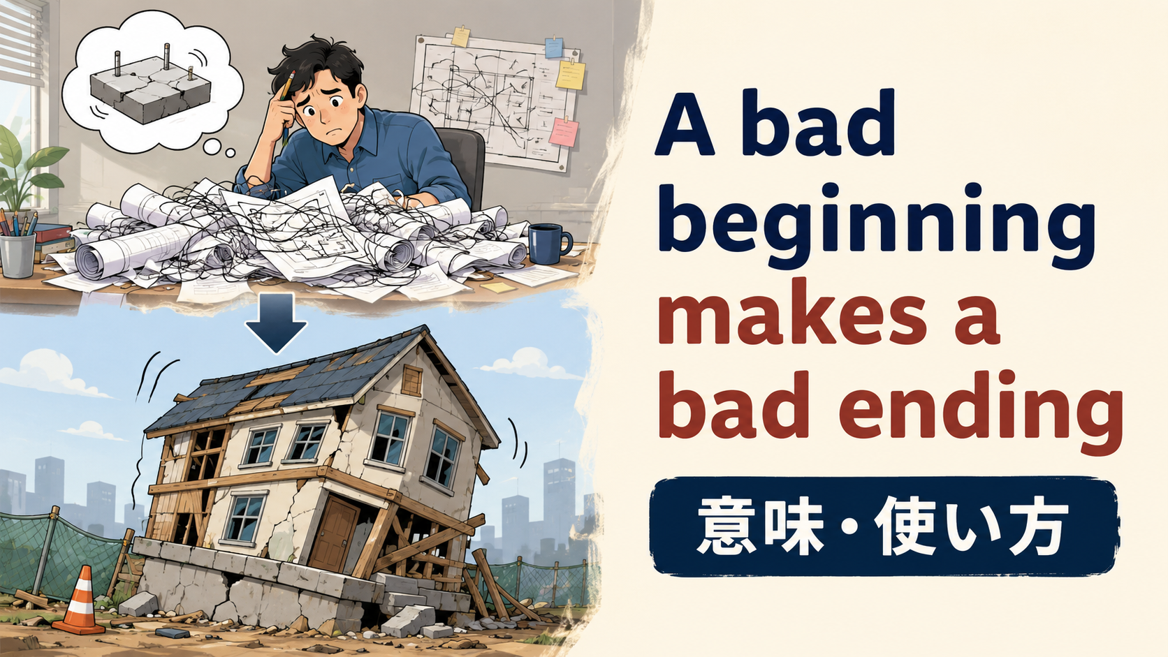 A bad beginning makes a bad endingの意味と使い方