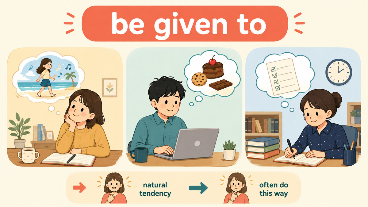 be given toの中心イメージと使い方