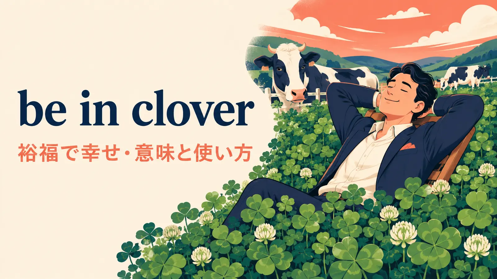 be in cloverの意味・使い方｜ニュアンスと例文、似た表現との違い