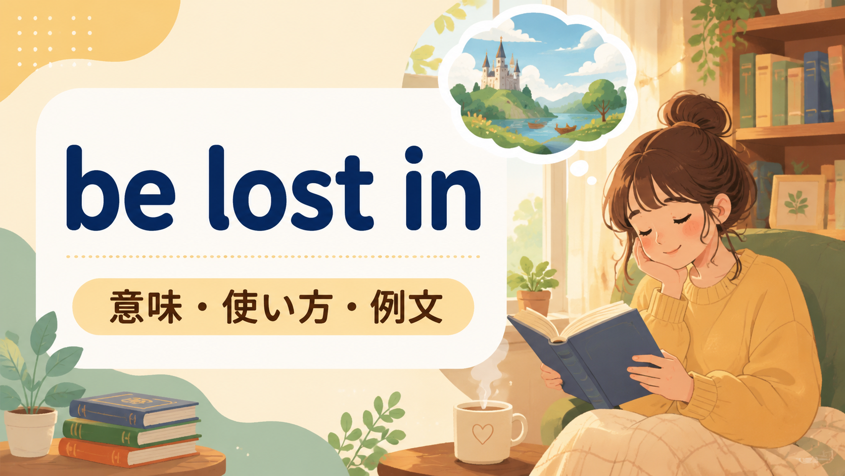 be lost inの意味は？「〜に夢中になる・〜に没頭する」の使い方・ニュアンスと例文