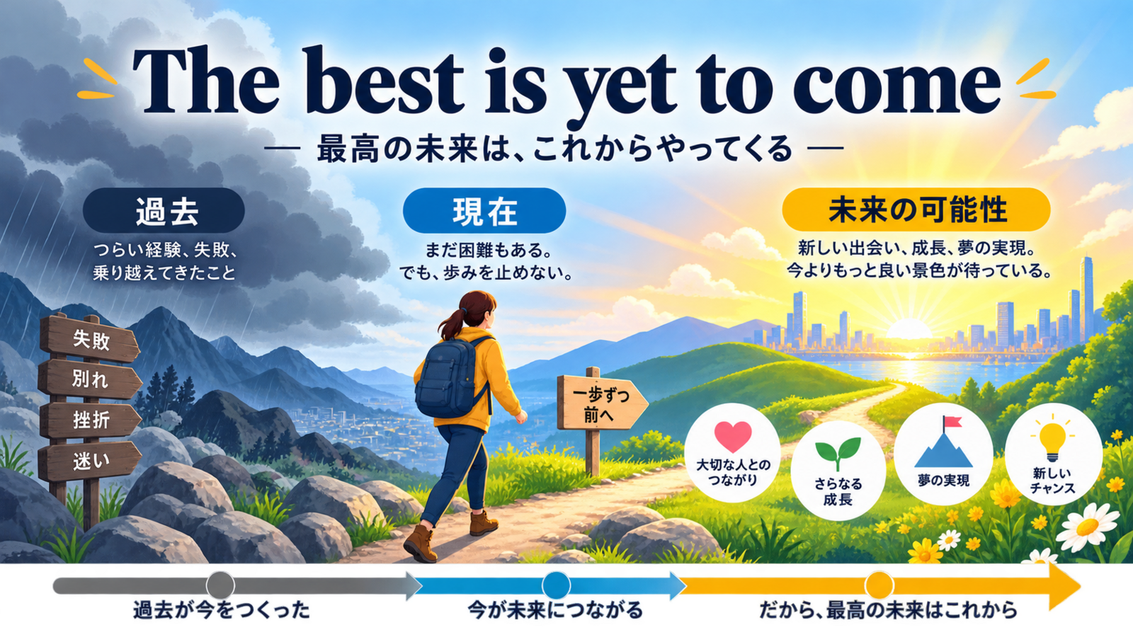 The best is yet to come の意味・使い方｜ニュアンスと例文を解説