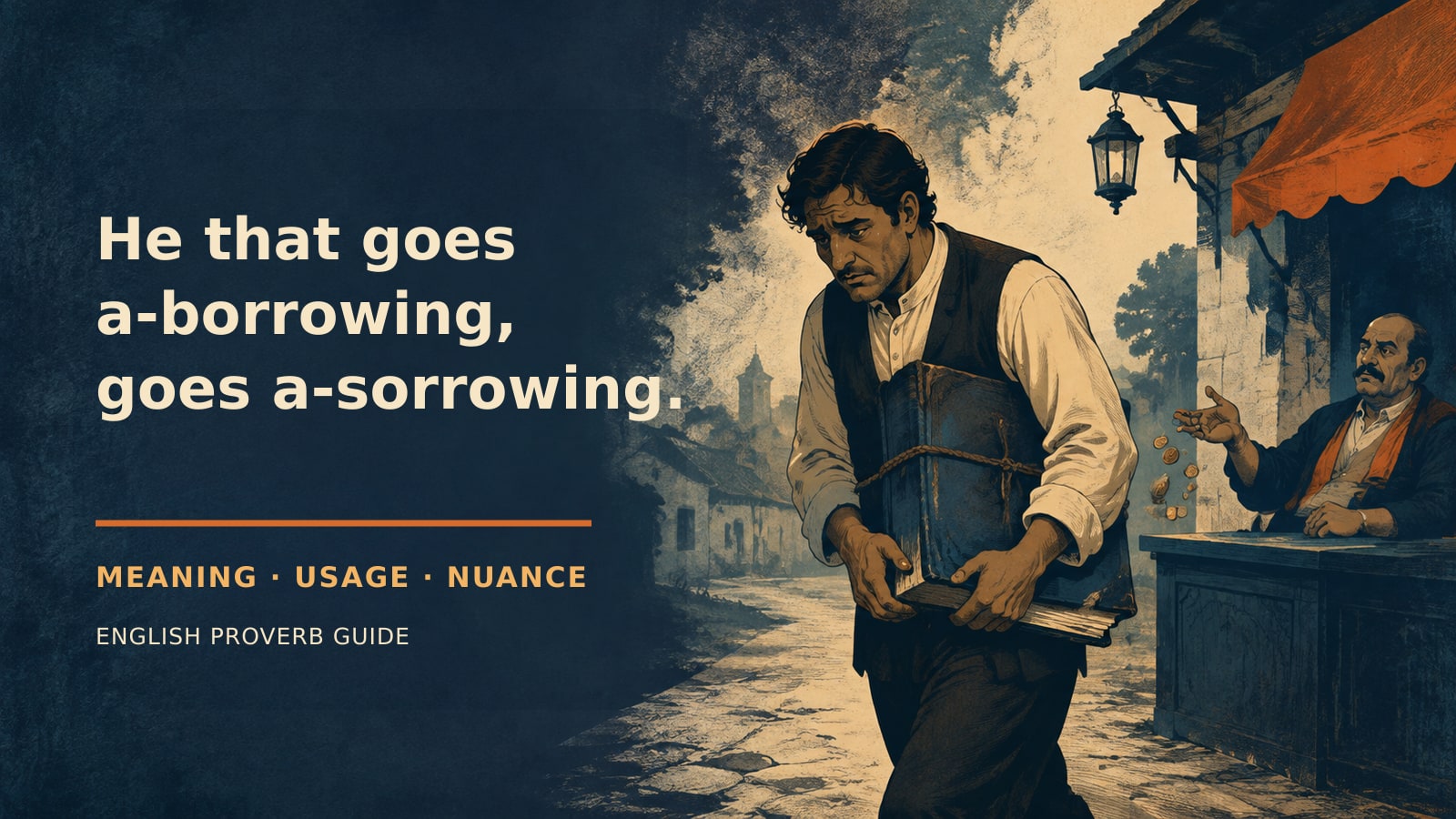 He that goes a-borrowing, goes a-sorrowing.の意味・使い方｜ニュアンスと例文を解説