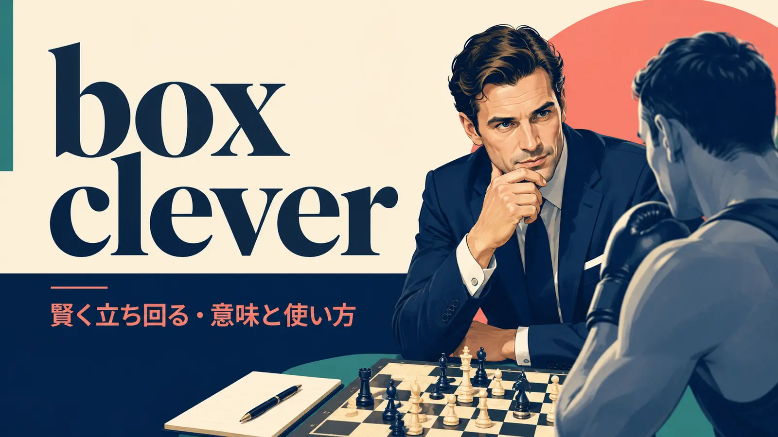 box cleverの意味・使い方・ニュアンスを解説するアイキャッチ
