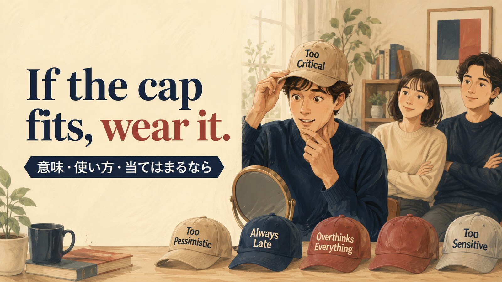 If the cap fits, wear itの意味・使い方｜ニュアンスと例文、似た表現との違い