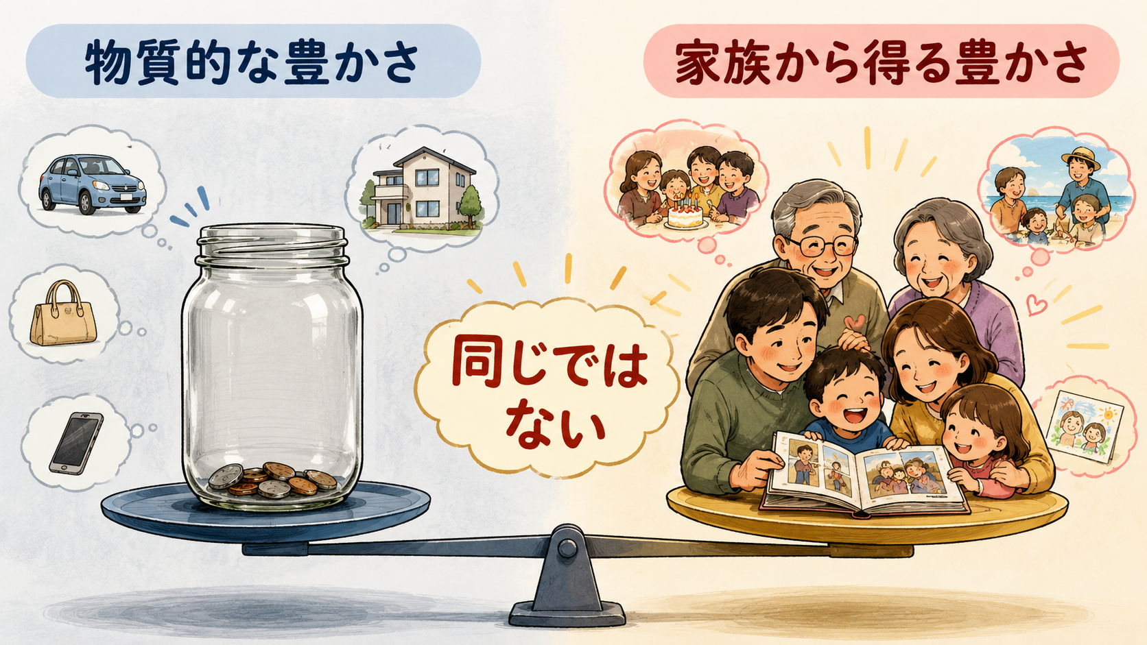 Children are poor men’s richesのニュアンスを示す解説図