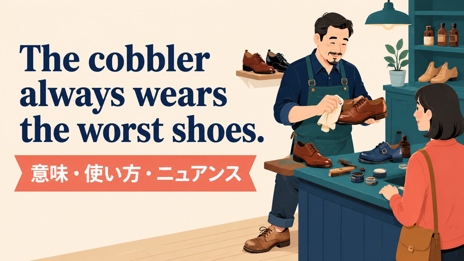 The cobbler always wears the worst shoes.の意味は？使い方・ニュアンスと例文