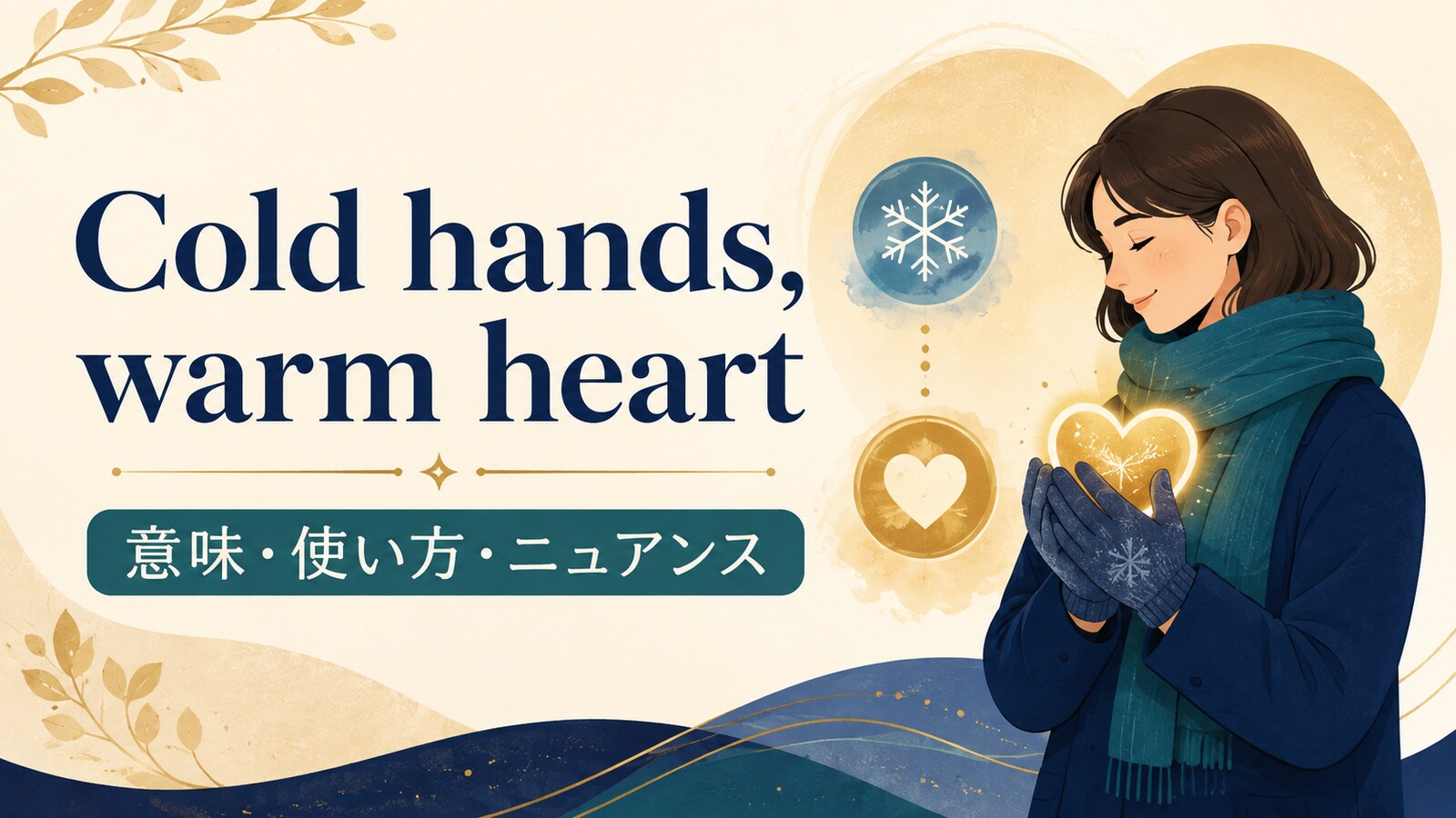Cold hands, warm heartの意味・使い方｜ニュアンスと例文、似た表現との違い