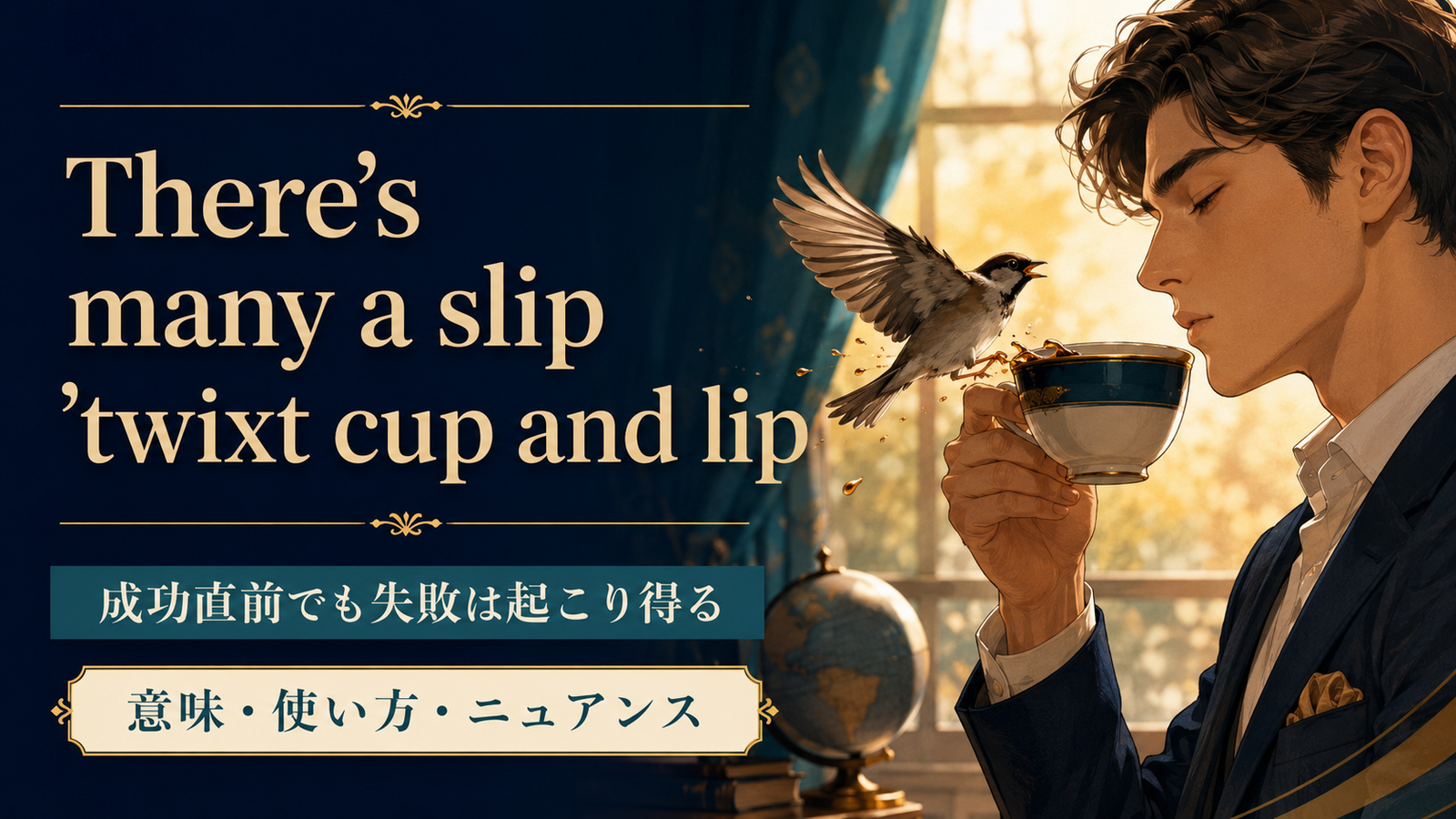 There’s many a slip ‘twixt cup and lipの意味は？使い方・ニュアンス・例文を解説