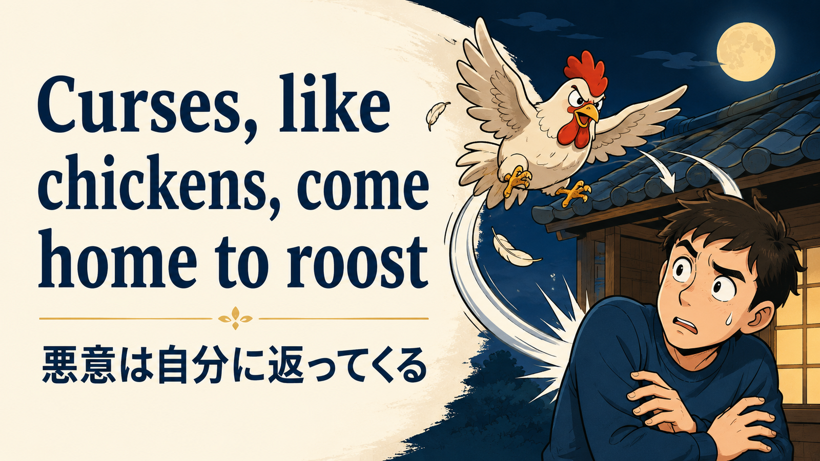 Curses like chickens come home to roostの意味