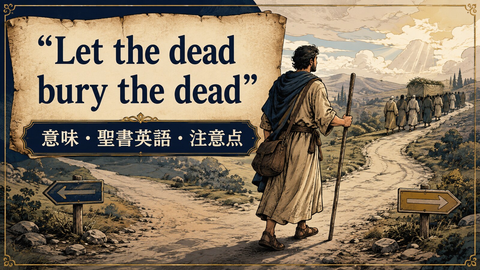 Let the dead bury the deadの意味と使い方