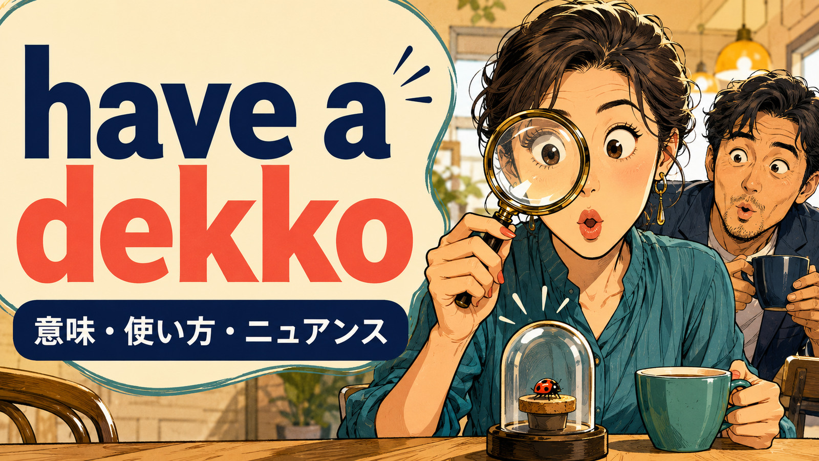 have a dekkoの意味・使い方・ニュアンスを解説するアイキャッチ画像