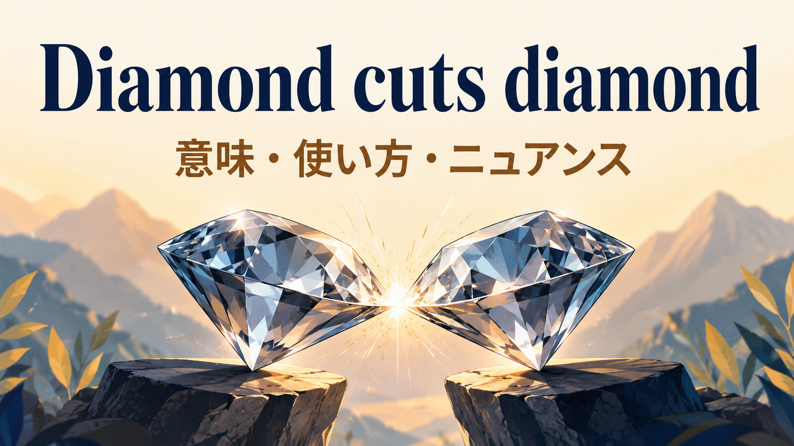 Diamond cuts diamondの意味・使い方｜ニュアンスと例文、似た表現との違い