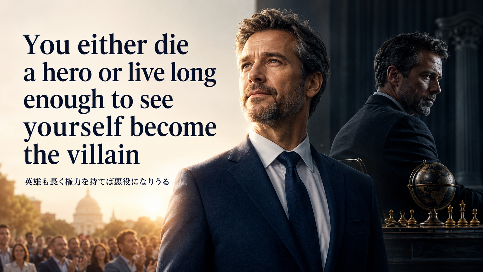 You either die a hero or live long enough to see yourself become the villainの意味は？使い方・ニュアンス・例文と簡単な言い換え