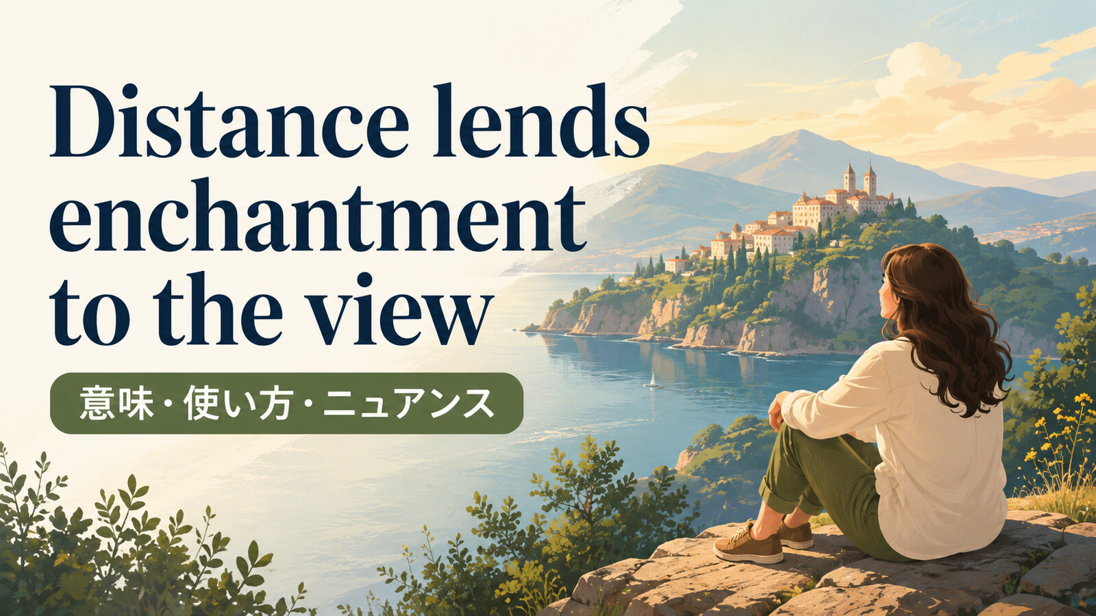 Distance lends enchantment to the viewの意味・使い方｜ニュアンスと例文、似た表現との違い