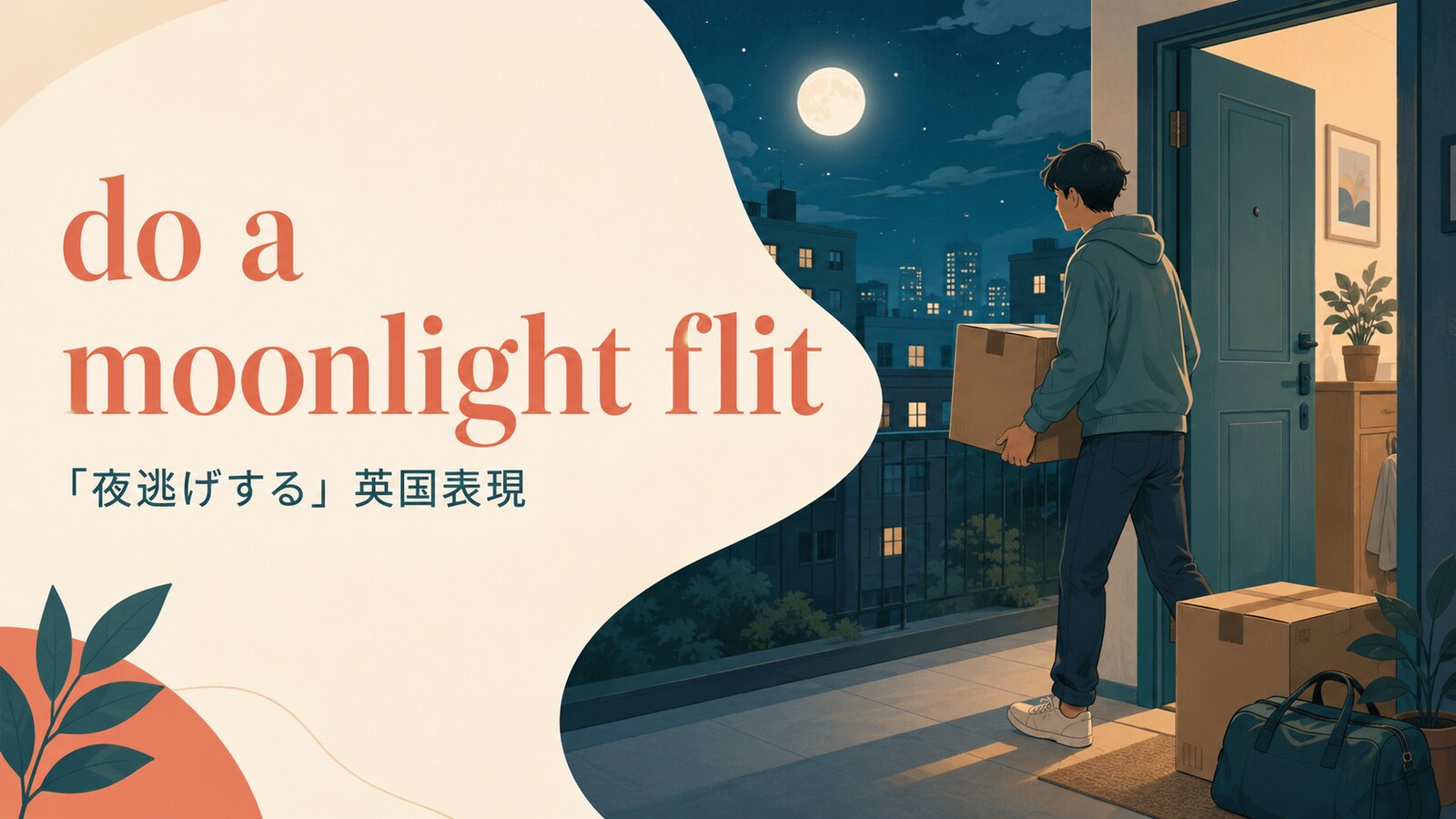 do a moonlight flitの意味と使い方を解説するアイキャッチ画像