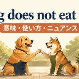 Dog does not eat dogの意味・使い方・ニュアンス