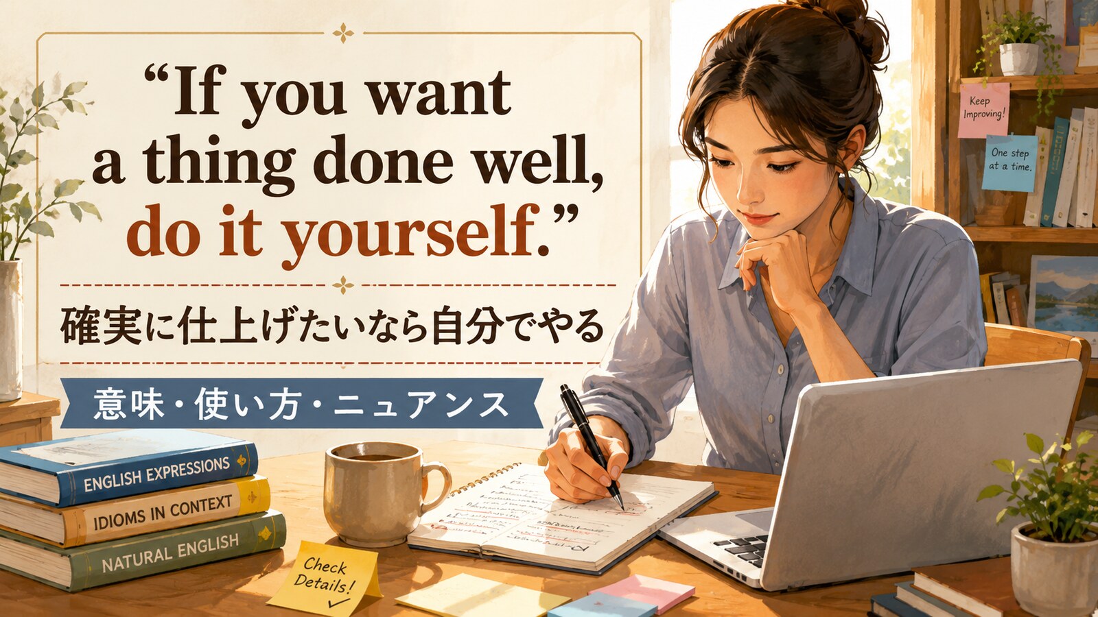 If you want a thing done well, do it yourself.の意味・使い方・ニュアンス｜例文と簡単な言い換え