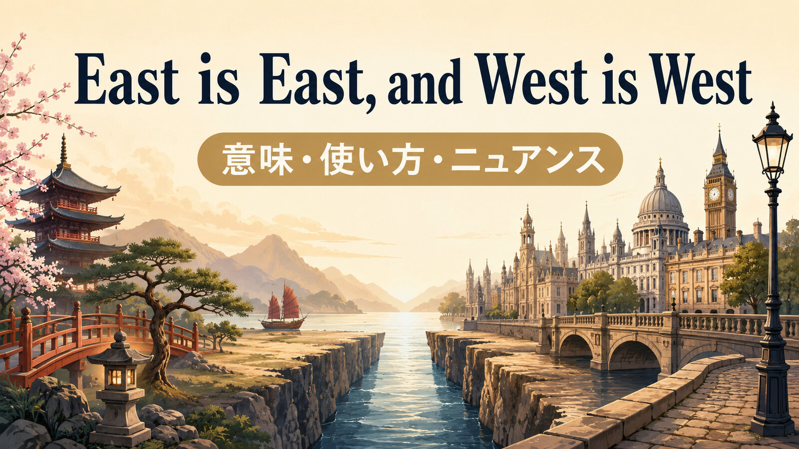East is East, and West is Westの意味・使い方｜ニュアンスと例文、似た表現との違い