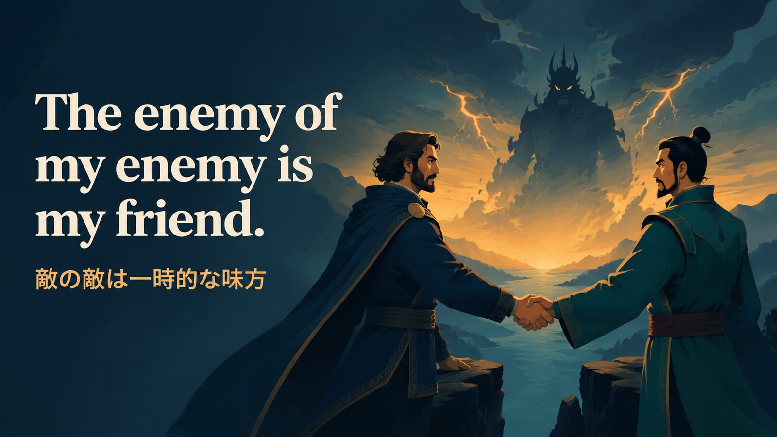 The enemy of my enemy is my friend.の意味・使い方｜ニュアンス・例文・似た表現を解説