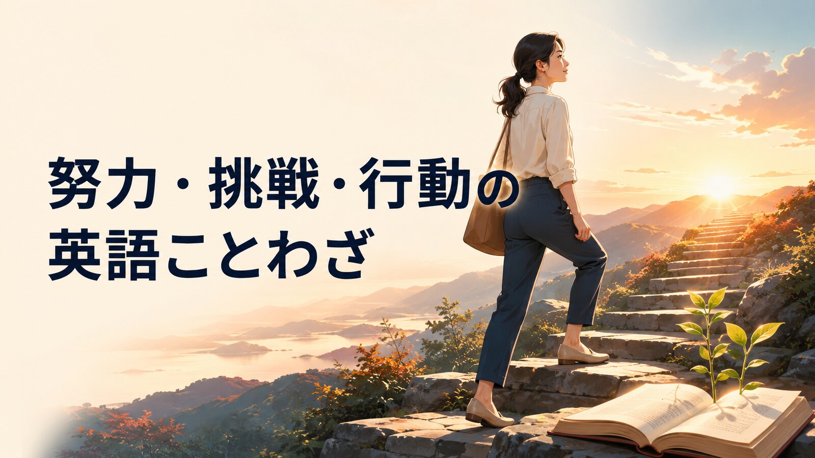 努力・挑戦・行動を表す英語のことわざ一覧｜継続・成長・一歩を励ます表現