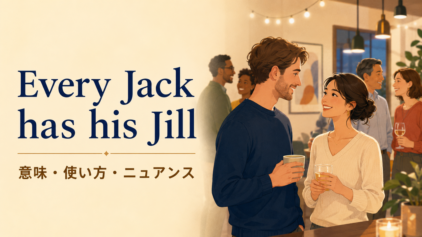 Every Jack has his Jillの意味と使い方｜ニュアンス・例文・言い換え