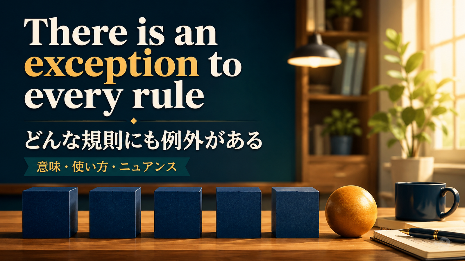 There is an exception to every ruleの意味は？使い方・ニュアンス・例文を解説