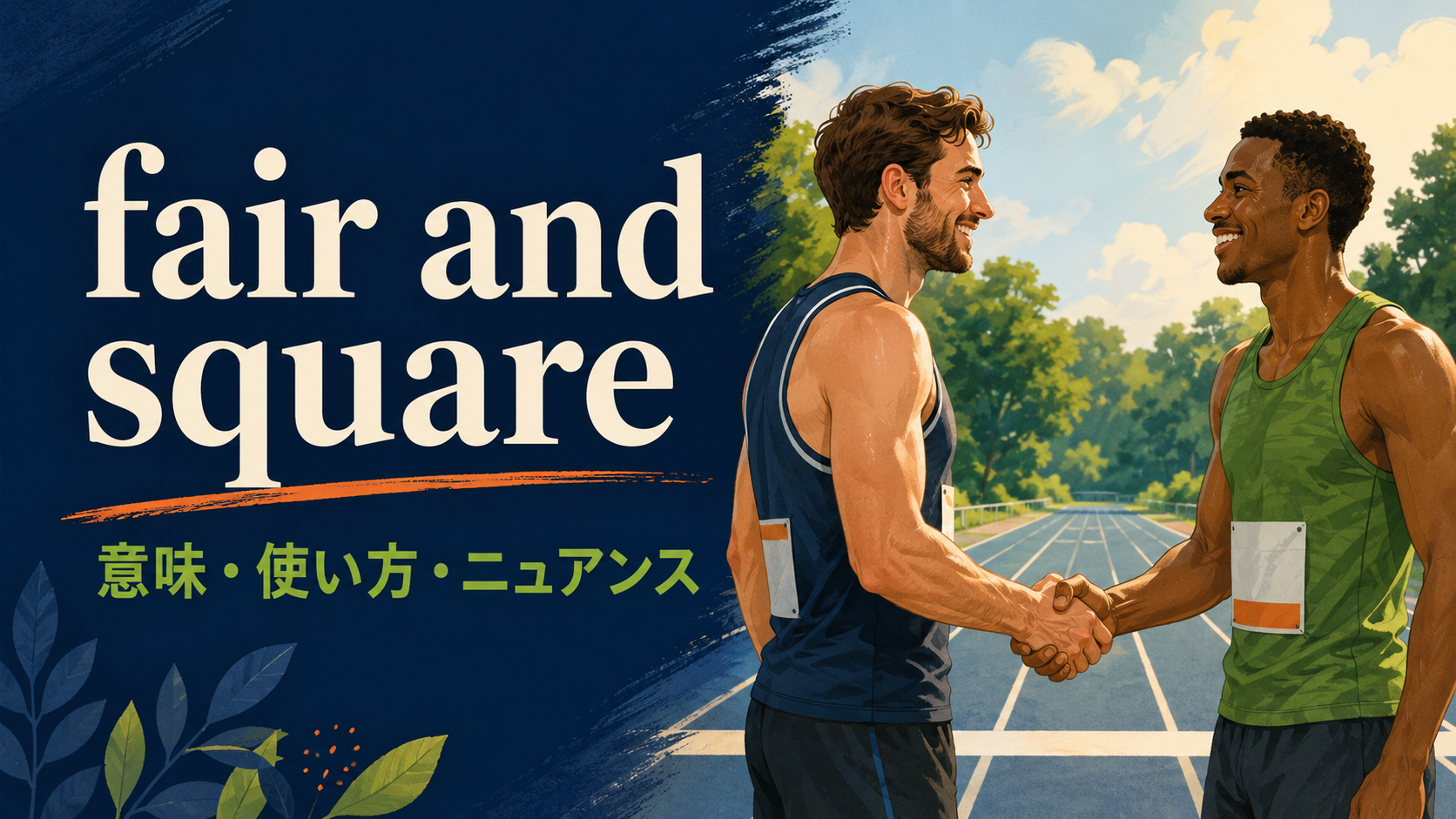fair and squareの意味は？「正々堂々と・公正なやり方で」の使い方・ニュアンスと例文