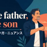Like father, like son の意味・使い方・ニュアンスを解説するアイキャッチ画像