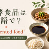 発酵食品は英語でfermented foodと紹介するアイキャッチ画像
