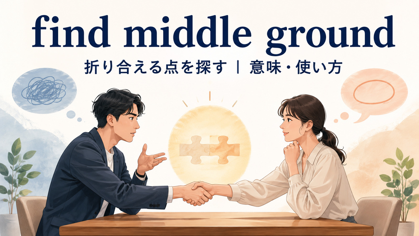 find middle groundの意味は？使い方・ニュアンス・例文と簡単な言い換え