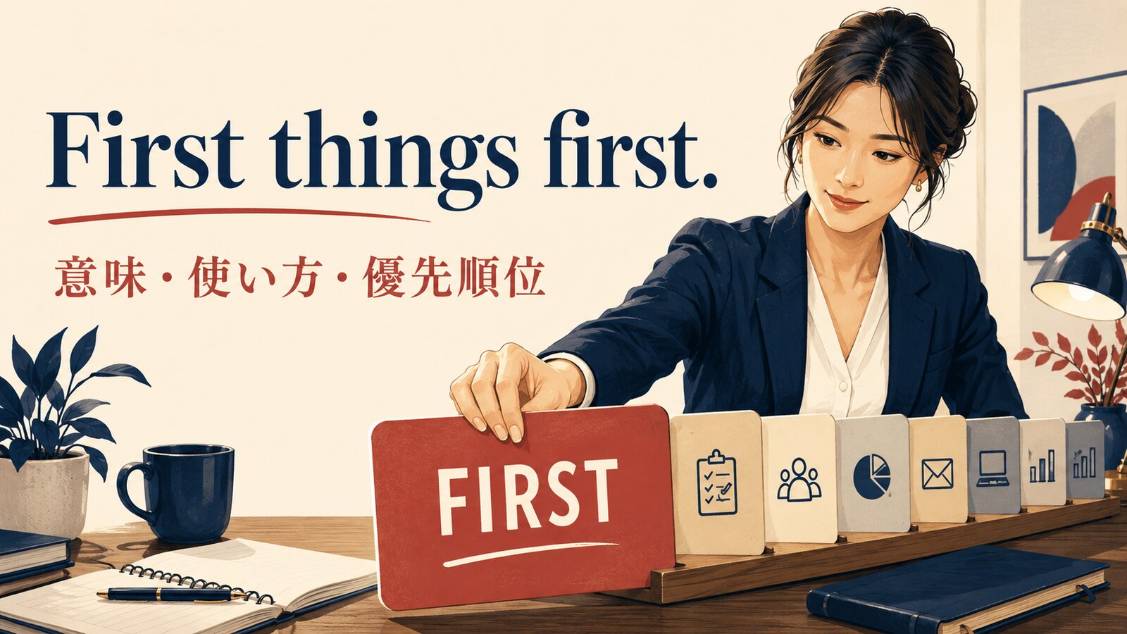 First things firstの意味・使い方｜ニュアンスと例文、似た表現との違い