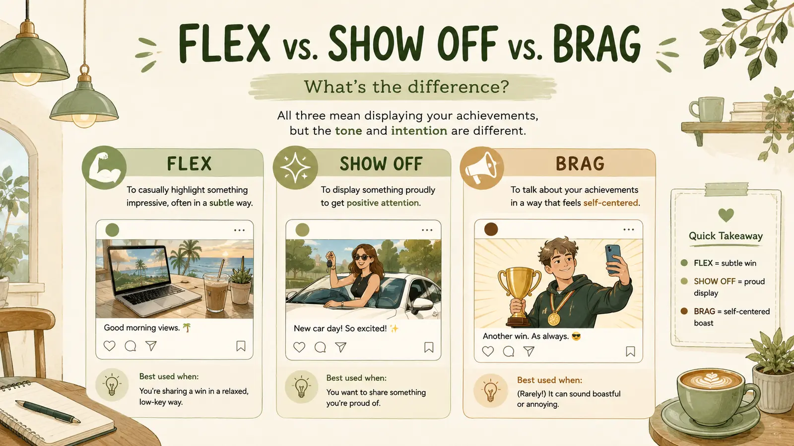 flexと似た英語表現の違い