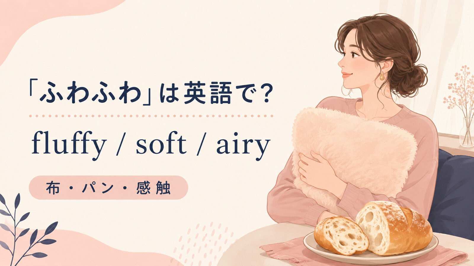 「ふわふわ」は英語で?fluffy・soft・airyの使い分け