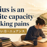 Genius is an infinite capacity for taking painsの意味・使い方・ニュアンス