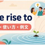 give rise toの意味・使い方・例文
