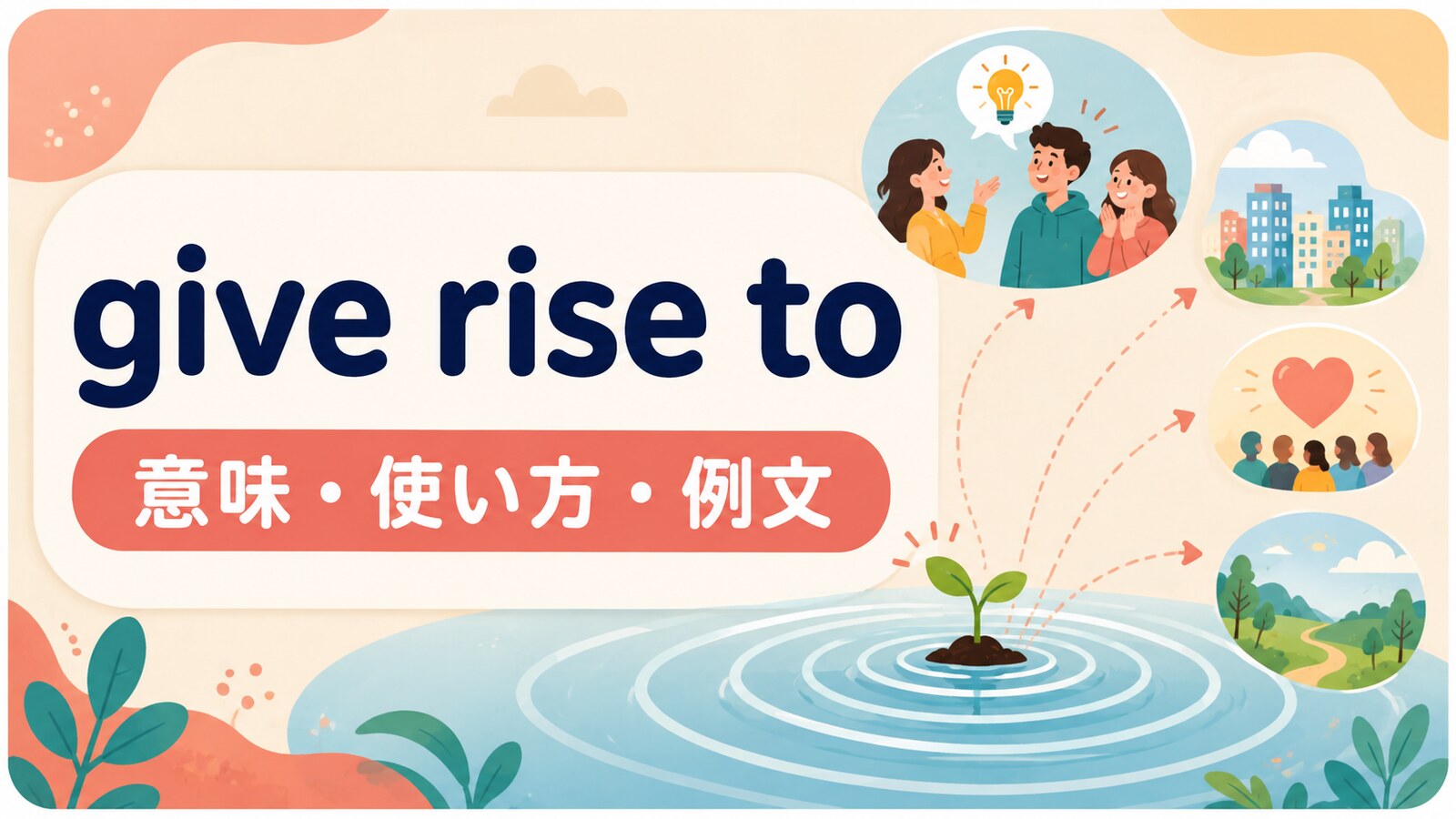 give rise toの意味・使い方・例文