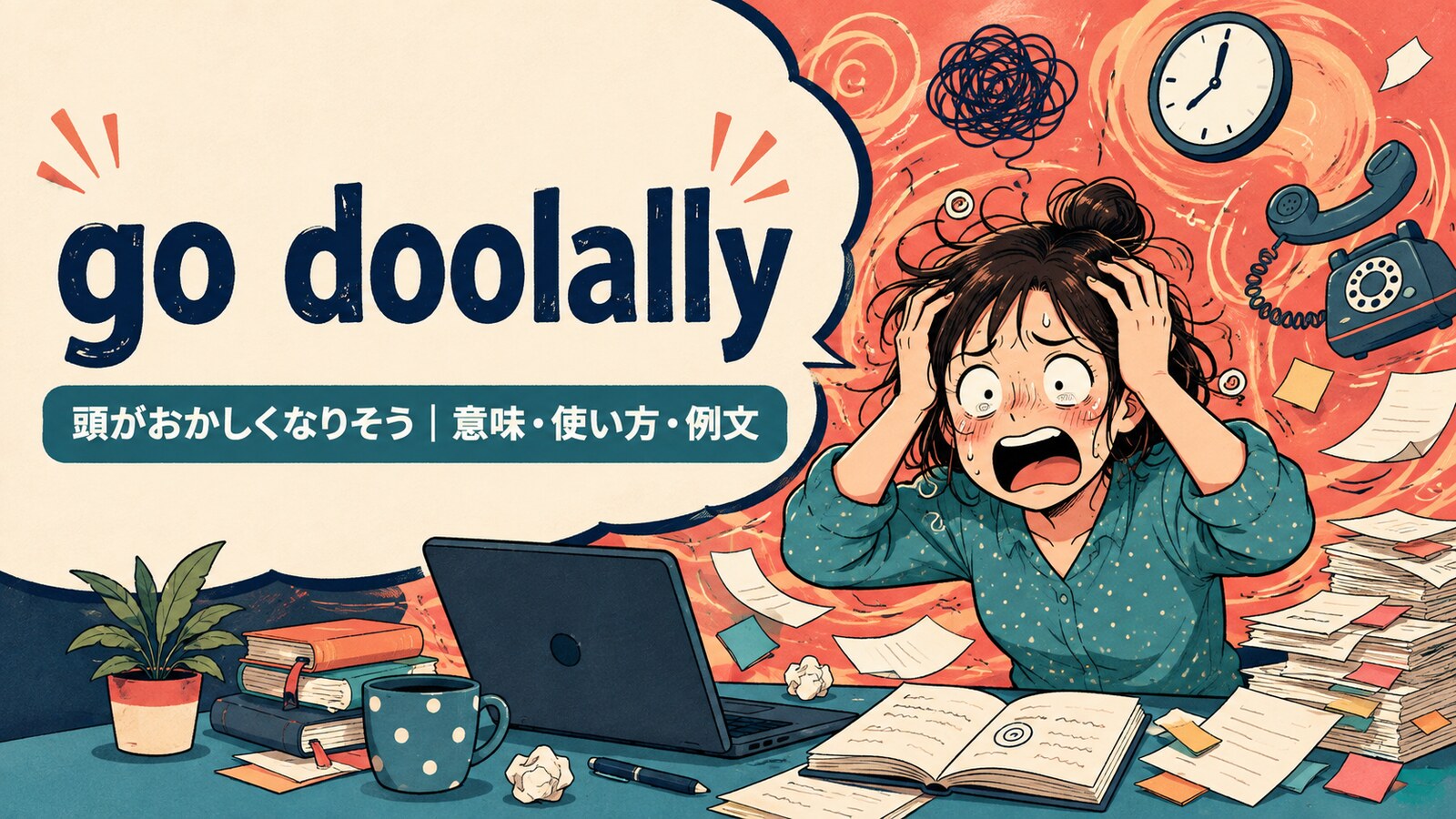 go doolallyの意味・使い方・例文を紹介するアイキャッチ画像