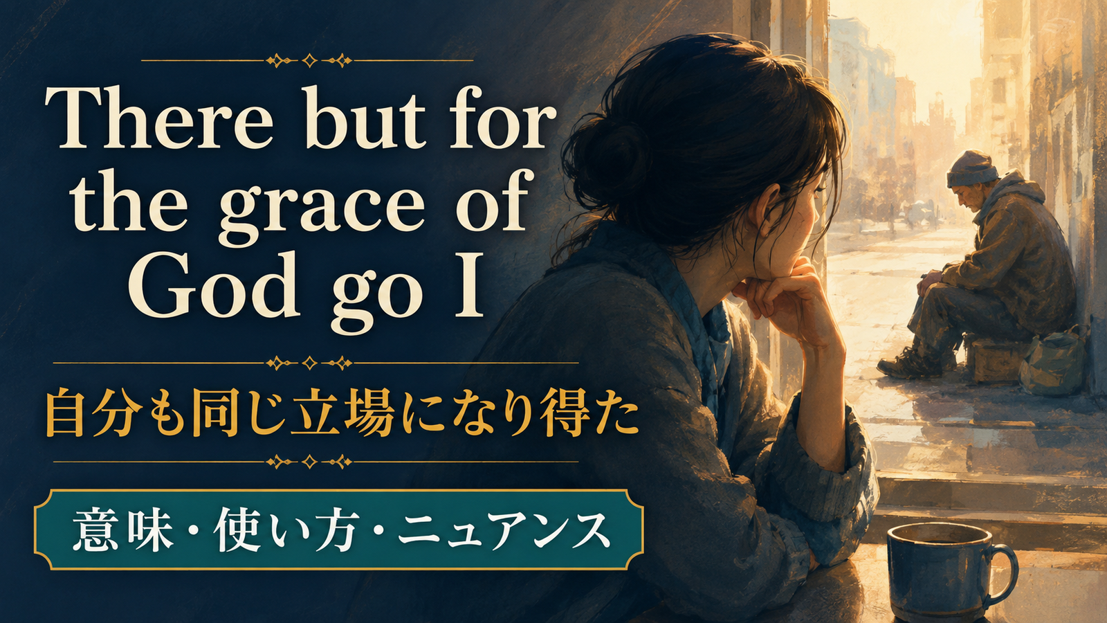There but for the grace of God go Iの意味・使い方・ニュアンス