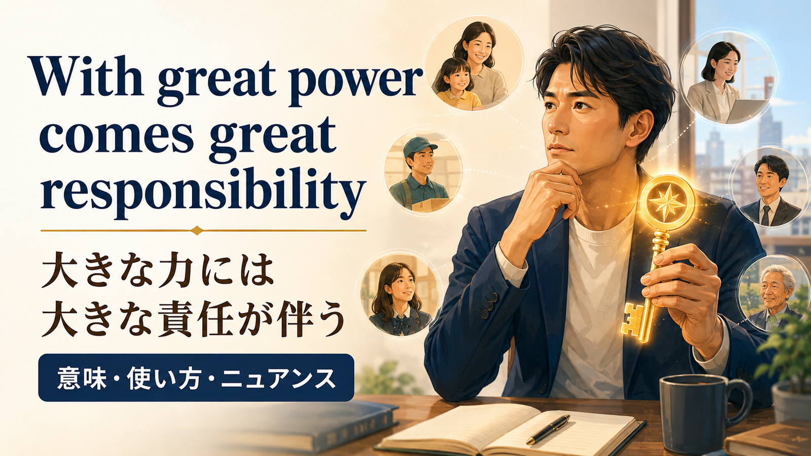 With great power comes great responsibilityの意味は？使い方・ニュアンス・例文と簡単な言い換え