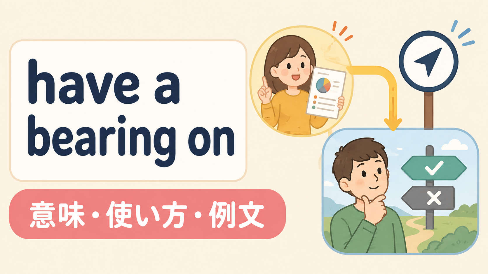 have a bearing onの意味・使い方・例文