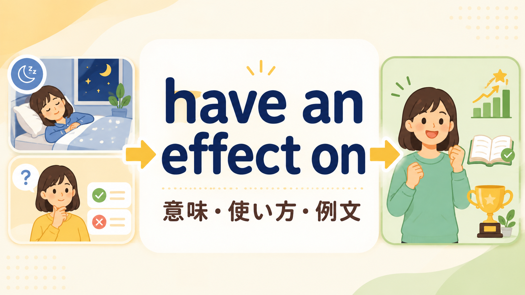 have an effect onの意味・使い方・例文