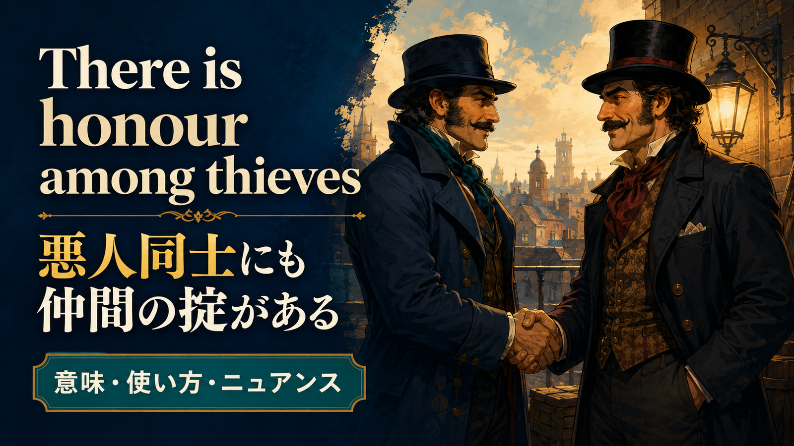 There is honour among thievesの意味は？使い方・ニュアンス・例文を解説