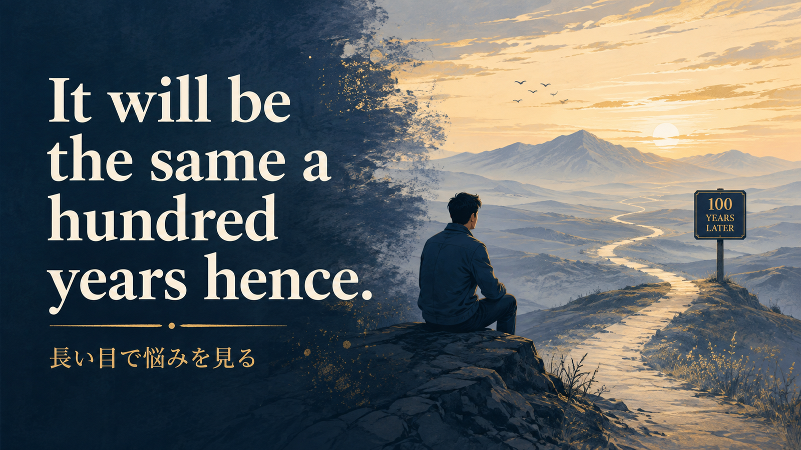 It will be the same a hundred years henceの意味・使い方・例文