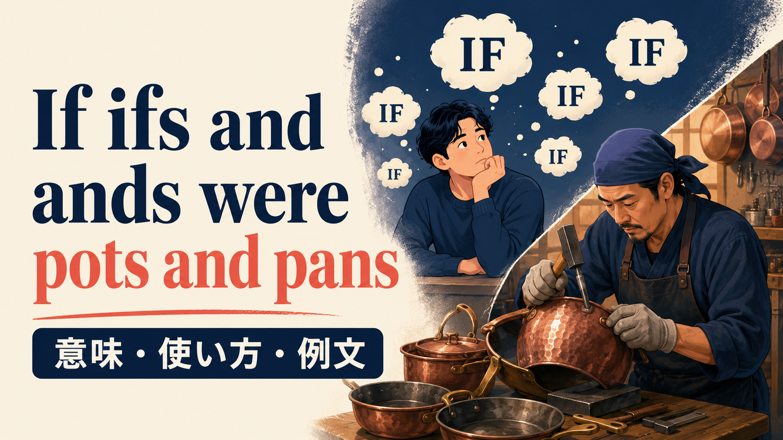 If ifs and ands were pots and pansの意味は？使い方・ニュアンス・例文