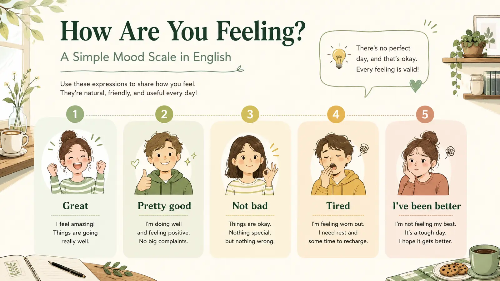 I’m fineと似た英語表現の違い