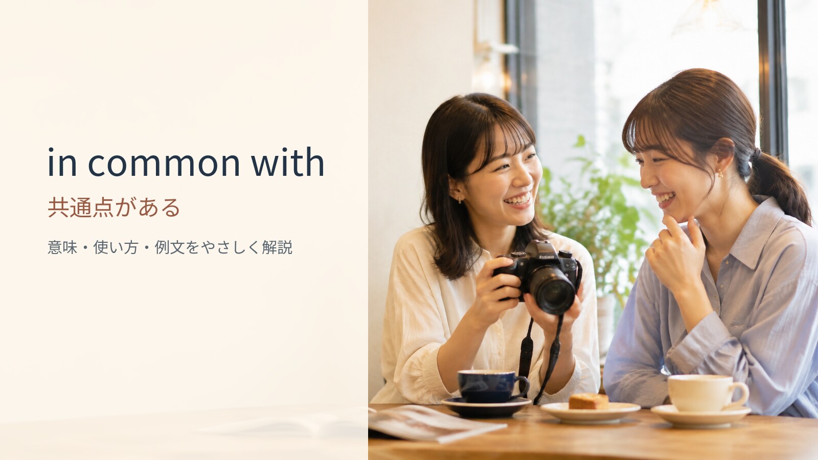 in common withの意味と使い方