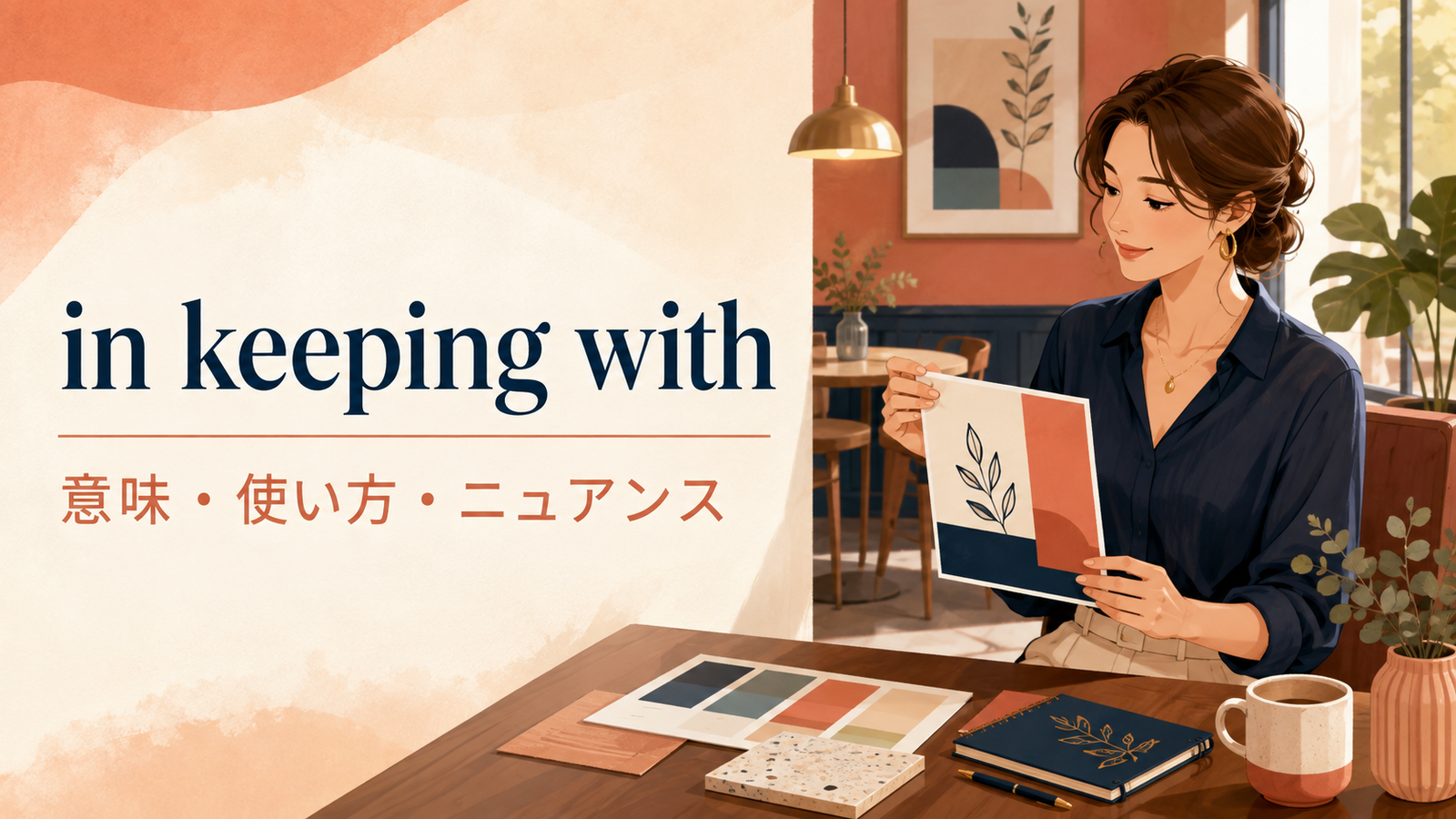 in keeping withの意味・使い方・ニュアンス